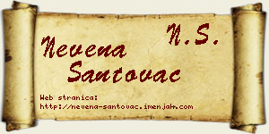 Nevena Santovac vizit kartica